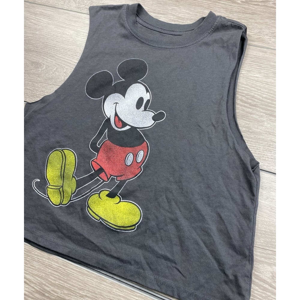 Disney Men's Mickey Mouse Sleeveless Tank Muscle Shirt Black‎ Size Small